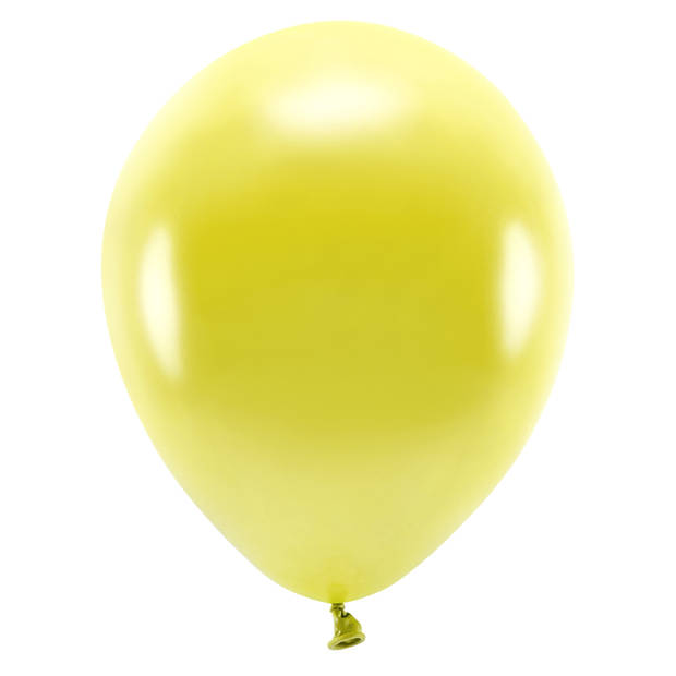 100x Gele ballonnen 26 cm eco/biologisch afbreekbaar - Ballonnen