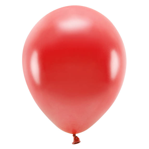 100x Rode ballonnen 26 cm eco/biologisch afbreekbaar - Ballonnen