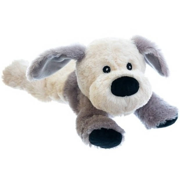 Magnetron warmte knuffel hond/puppy 18 cm - Opwarmknuffels