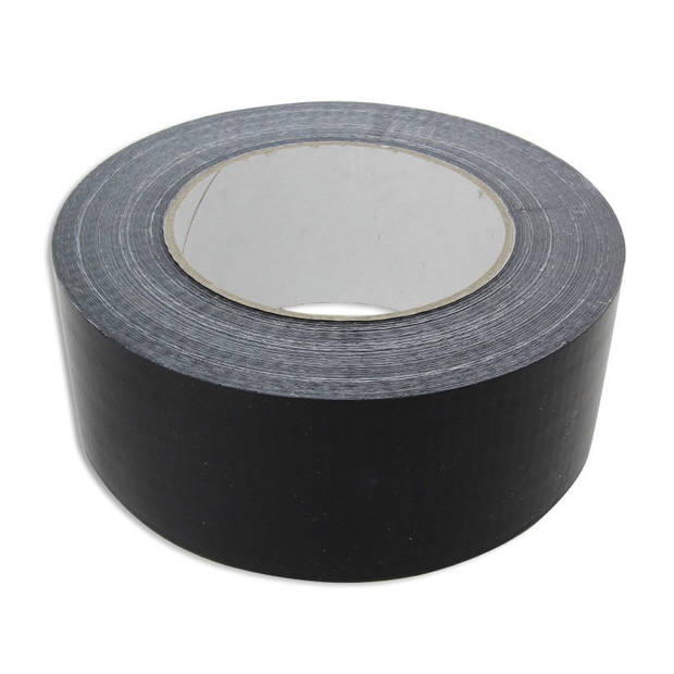 Zwarte ducttape op rol 50mm x 50 meter - Tape (klussen)