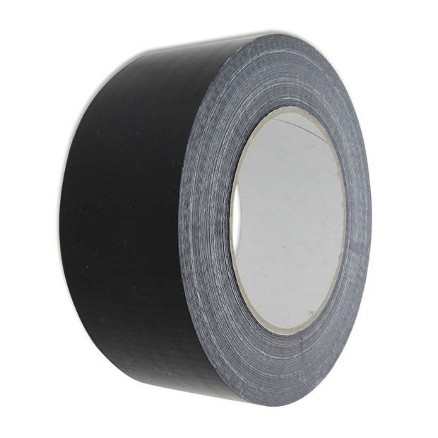 Zwarte ducttape op rol 50mm x 50 meter - Tape (klussen)