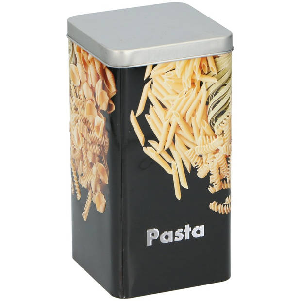 3x Metalen pasta/macaroni voorraadbussen 18,5 cm - Voorraadblikken