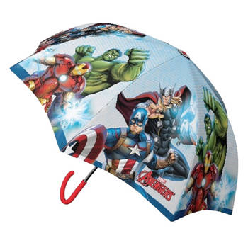 Marvel paraplu Avengers jongens 38 cm polyester lichtblauw