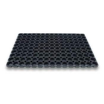 1x Deurmatten/schoonloopmatten van rubber 40 x 60 cm rechthoekig - Deurmatten