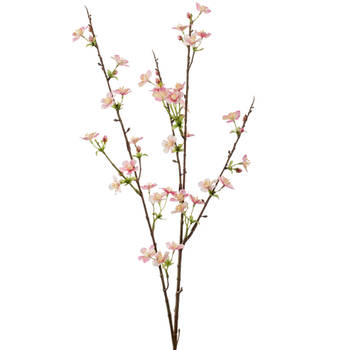 1x Luxe roze appelbloesem takken kunstbloemen 85 cm - Kunstbloemen