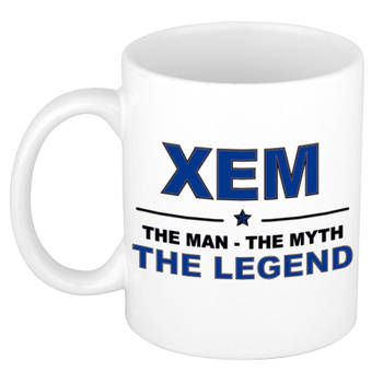 Naam cadeau mok/ beker Xem The man, The myth the legend 300 ml - Naam mokken