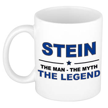 Naam cadeau mok/ beker Stein The man, The myth the legend 300 ml - Naam mokken