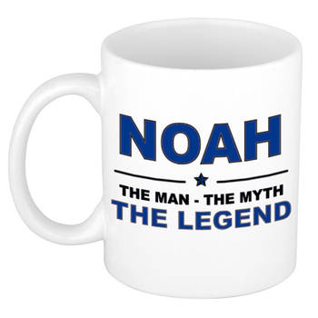 Naam cadeau mok/ beker Noah The man, The myth the legend 300 ml - Naam mokken