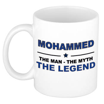 Naam cadeau mok/ beker Mohammed The man, The myth the legend 300 ml - Naam mokken