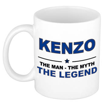 Naam cadeau mok/ beker Kenzo The man, The myth the legend 300 ml - Naam mokken