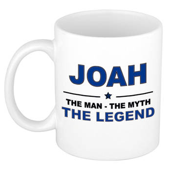 Naam cadeau mok/ beker Joah The man, The myth the legend 300 ml - Naam mokken