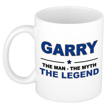 Naam cadeau mok/ beker Garry The man, The myth the legend 300 ml - Naam mokken