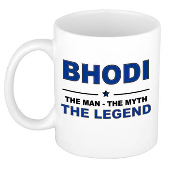 Naam cadeau mok/ beker Bhodi The man, The myth the legend 300 ml - Naam mokken