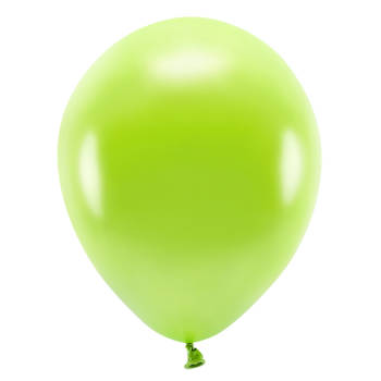 100x Lichtgroene/limegroene ballonnen 26 cm eco/biologisch afbreekbaar - Ballonnen