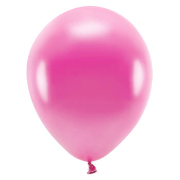 100x Fuchsia roze ballonnen 26 cm eco/biologisch afbreekbaar - Ballonnen
