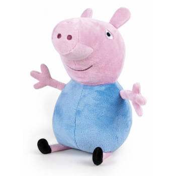 Pluche Peppa Pig/Big knuffel in blauwe outfit 42 cm speelgoed - Knuffeldier