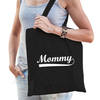 Mommy cadeau katoenen tas zwart voor dames - Moederdag - Feest Boodschappentassen