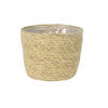 Steege Plantenmand - zeegras - rotan - beige - 15 x 12 cm - Plantenpotten