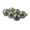 Othmar decorations Kerstballen - 6 stuks - groen - glas - 8 cm - Kerstbal