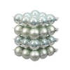 36x stuks glazen kerstballen mintgroen (oyster grey) 6 cm mat/glans - Kerstbal