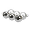 Bellatio Decorations Kerstballen - 6 stuks - zilver - glas - 8 cm - Kerstbal