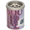 Paarse asbak briefgeld opdruk 500 euro 10 cm - Asbakken