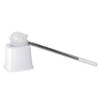 Gerimport Toiletborstel - inclusief houder - wit - 51 cm - Toiletborstels