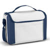 Kleine koeltas voor lunch blauw/wit 27 x 20 x 16 cm 8 liter - Koeltas