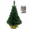 Mini kerstboom/kunstboom incl. verlichting - 45 cm - Kunstkerstboom