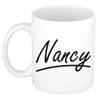 Nancy voornaam kado beker / mok sierlijke letters - gepersonaliseerde mok met naam - Naam mokken