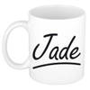 Jade voornaam kado beker / mok sierlijke letters - gepersonaliseerde mok met naam - Naam mokken