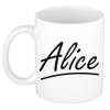 Alice voornaam kado beker / mok sierlijke letters - gepersonaliseerde mok met naam - Naam mokken