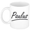 Paulus voornaam kado beker / mok sierlijke letters - gepersonaliseerde mok met naam - Naam mokken