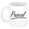 Pascal voornaam kado beker / mok sierlijke letters - gepersonaliseerde mok met naam - Naam mokken