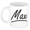 Max voornaam kado beker / mok sierlijke letters - gepersonaliseerde mok met naam - Naam mokken