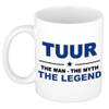 Naam cadeau mok/ beker Tuur The man, The myth the legend 300 ml - Naam mokken