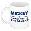 Naam cadeau mok/ beker Mickey The man, The myth the legend 300 ml - Naam mokken