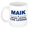 Naam cadeau mok/ beker Maik The man, The myth the legend 300 ml - Naam mokken
