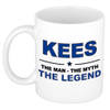 Naam cadeau mok/ beker Kees The man, The myth the legend 300 ml - Naam mokken