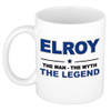 Naam cadeau mok/ beker Elroy The man, The myth the legend 300 ml - Naam mokken