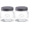 2x Glazen voorraadpotten/bewaarpotten 420 ml Old Fashioned 10 x 9 cm - Voorraadpot