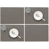 Set van 4x stuks stevige luxe Tafel placemats Plain donkergrijs 30 x 43 cm - Placemats