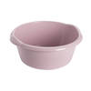 Kunststof teiltje/afwasbak rond 10 liter zacht roze - Afwasbak