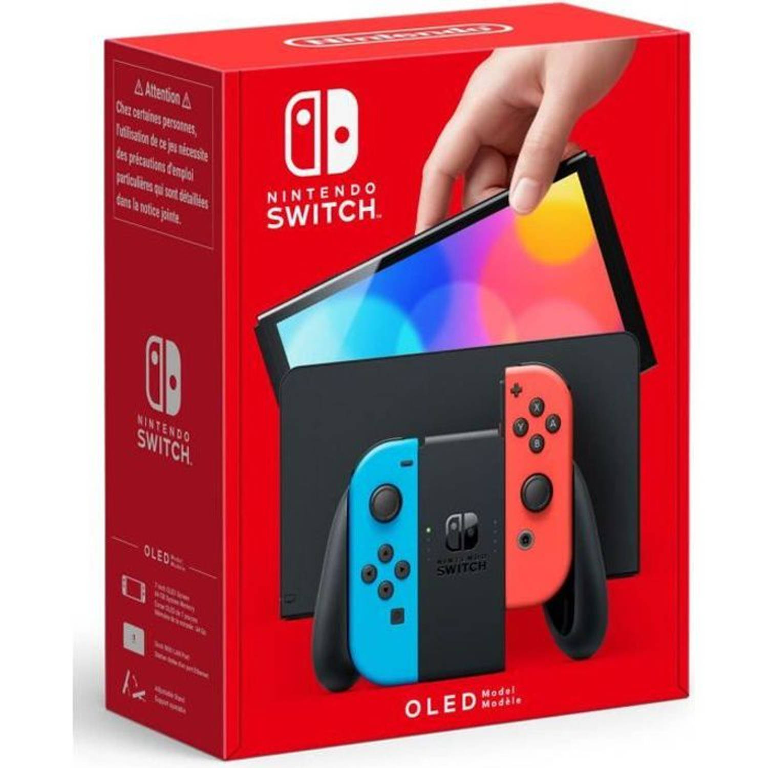 Nintendo Switch-console (Oled-model): Nieuwe Versie, Intense Kleuren, 7-inch Scherm - Met Een Joy-con Neon