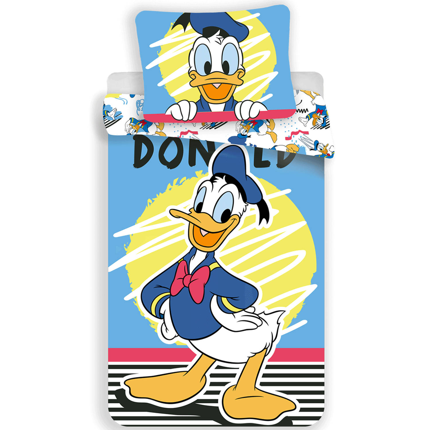 Disney Donald Duck Dekbedovertrek - Eenpersoons - 140 x 200 cm - Katoen