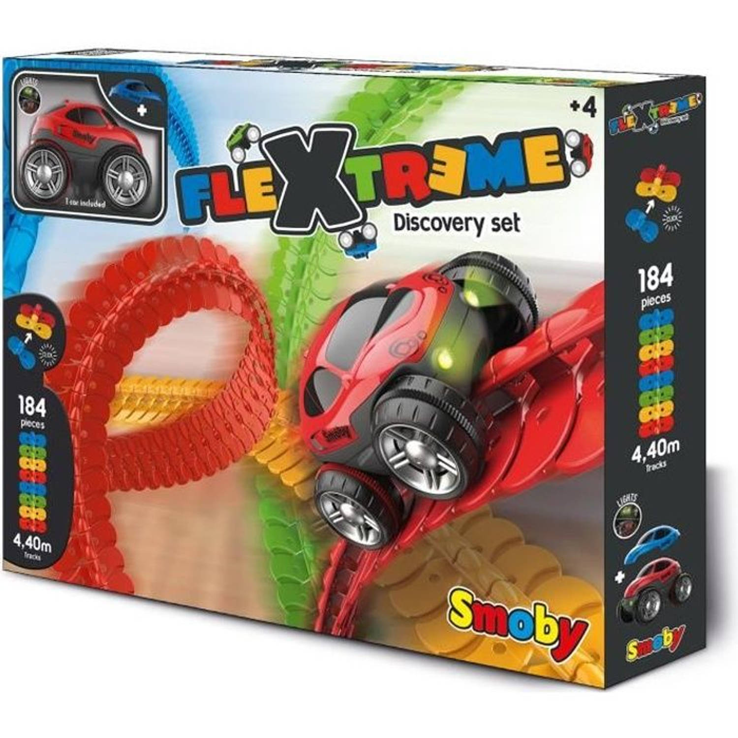 Smoby Flextreme Discovery Set Racebaan Inclusief Raceauto Kunststof