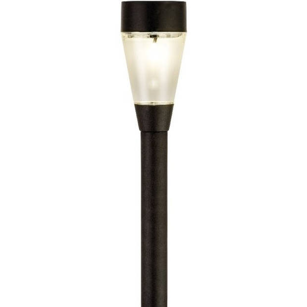 3x Buitenlamp/tuinlamp Jive 32 cm zwart op steker - Prikspotjes