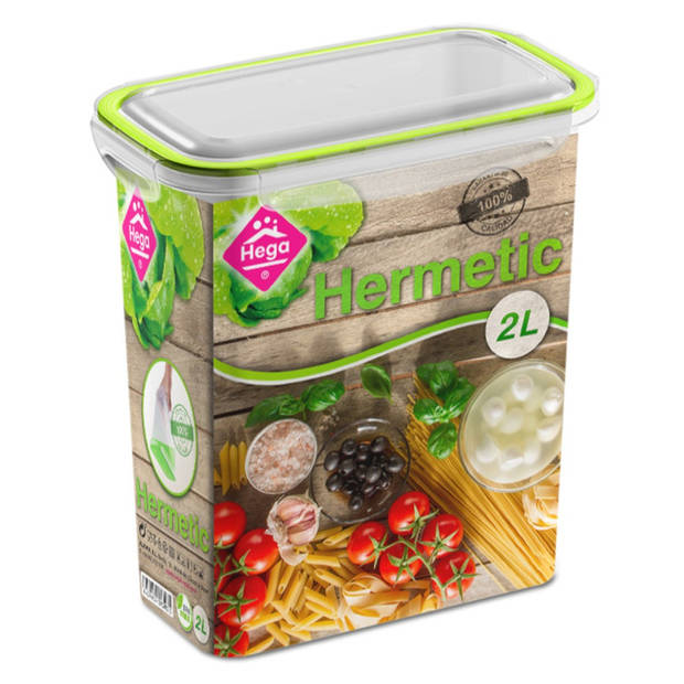 4x Voedsel plastic bewaarbakjes 0,5 en 2 liter transparant/groen - Vershoudbakjes