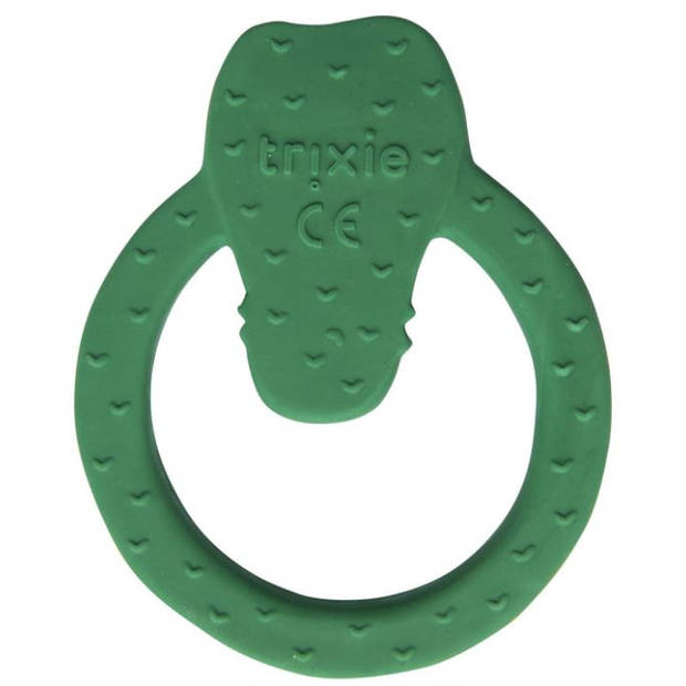 Trixie bijt- en badring Mr. Crocodile junior 12 cm rubber groen