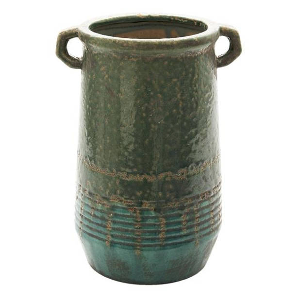 Clayre & Eef Groene Vaas Ø 16*26 cm 6CE1332